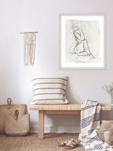 Load image into Gallery viewer, embellished nude contour sketch i