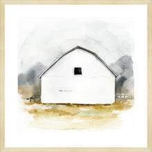 Load image into Gallery viewer, white barn watercolor ii
